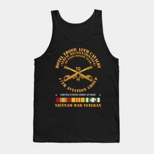 H Troop 10th Cav Regt - Hunter Kill w Cav Br - VN SVC Tank Top